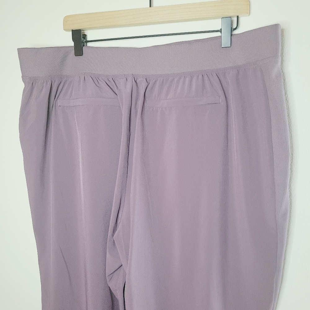 Athleta Pants Brooklyn Commuter Ankle Purple Women's Pull On Pockets NO TAG - Picture 3 of 9